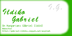 ildiko gabriel business card