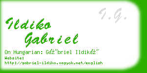 ildiko gabriel business card